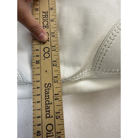 Sigrid Olsen 100% Leather Boho‎ Purse White Hobo Shoulder - Picture 9 of 11